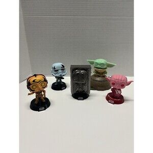 Funko Pop Bobble Head (4) 5 Piece Star Wars Lot